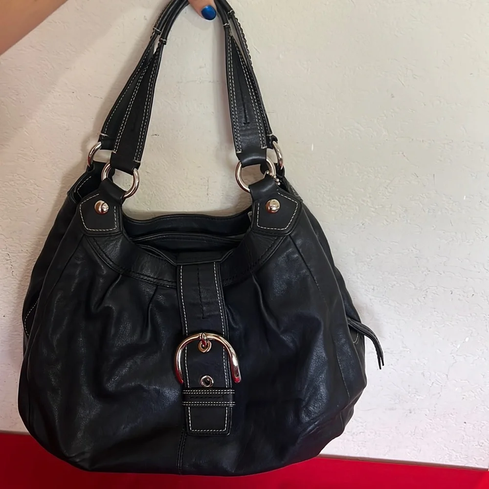 Coach Soho Lynn Soft Leather Hobo Handbag - Picture 1 of 6